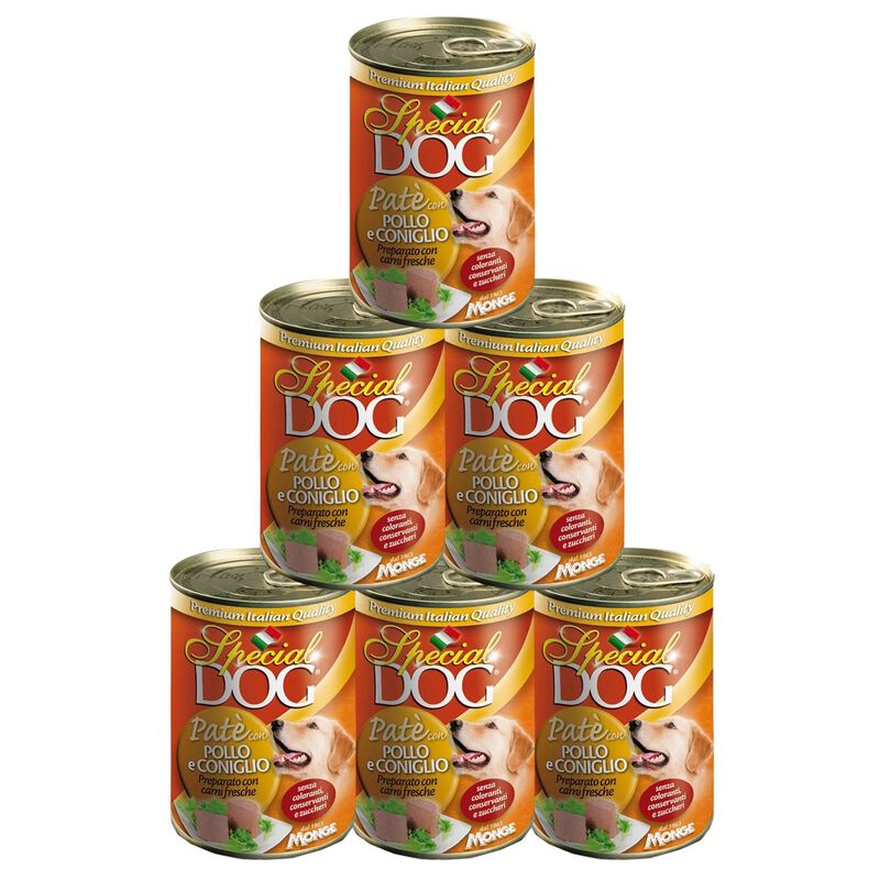 Special Dog Pat&eacute; per cani adulti con Pollo e Coniglio 400 gr