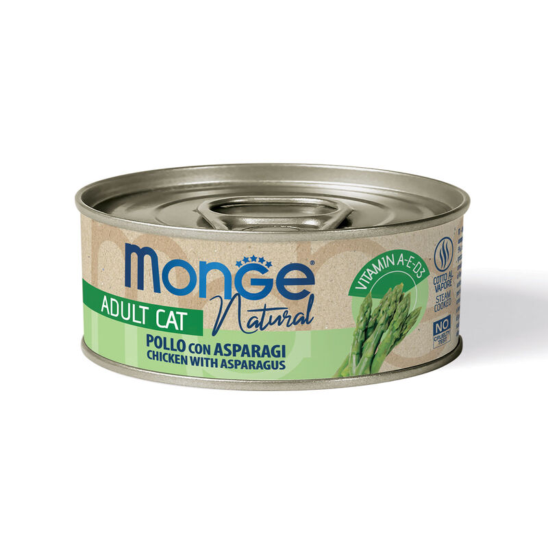 Monge Natural Cat Adult Pollo con Asparagi 80 gr