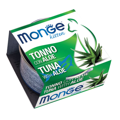 Monge Fruits Kitten  pezzetti di Tonno con aloe 80gr