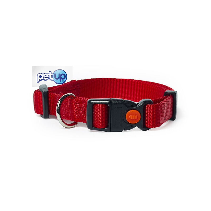 Petup Collare nylon a sgancio mm 25 rosso