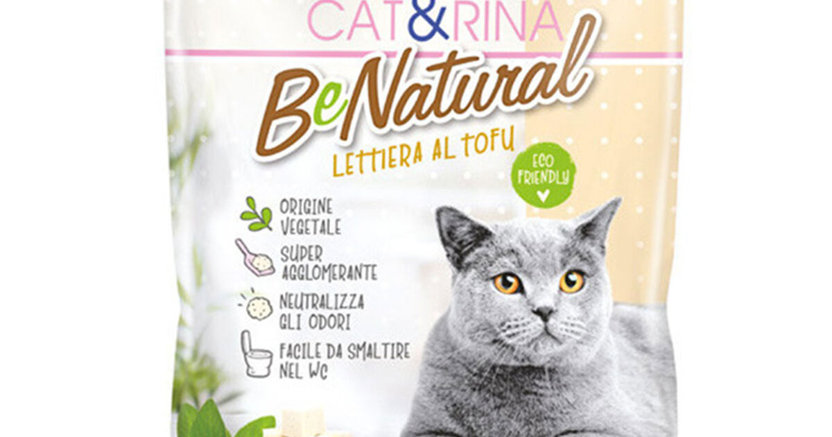 Cat&Rina BeNatural Tofu Kattenbakvulling 3 X 5,5 L - Plantaardig Klonterend
