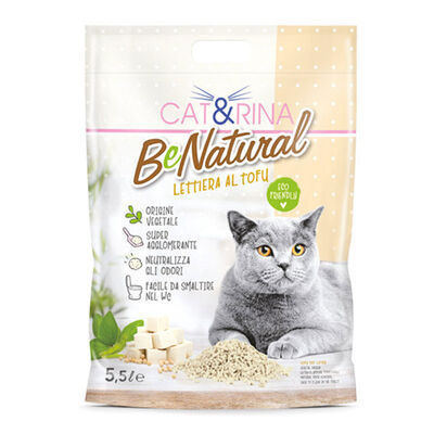 Cat&Rina Lettiera al Tofu Be Natural 5,5 lt