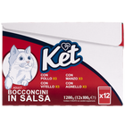 Ket Cat Adult Bocconcini in salsa con carne Multipack 100grx12 pz