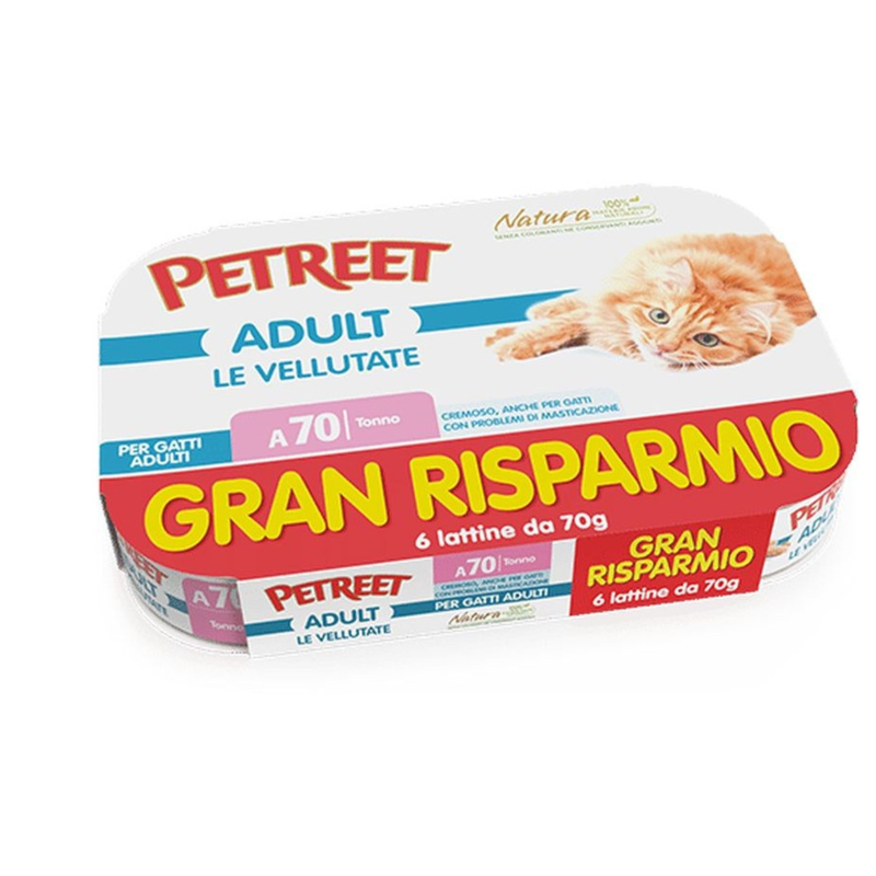 Petreet Cat Vellutate Tonno 6x70 gr