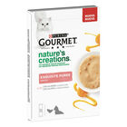 Gourmet Nature's Creations Snack per gatti Exquisite Puree Salmone e Carota 5x10 gr