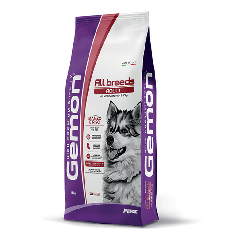 Gemon Dog Adult All breeds Manzo e riso 15kg