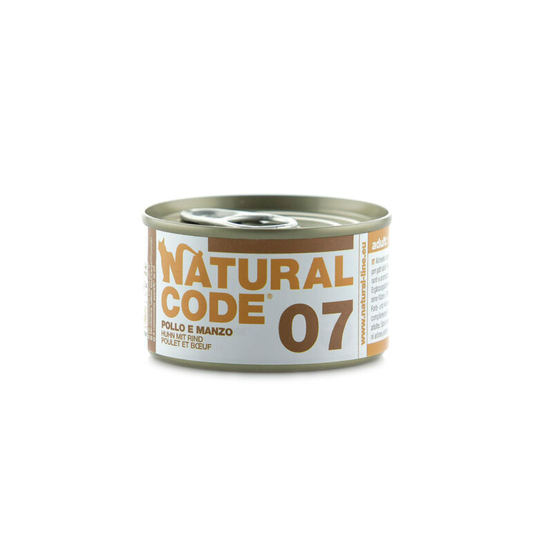 Natural Code Cat Pollo e Manzo lattina 85g .07