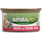 Naturalpet Cat Adult Mousse Tacchino e Maiale 85gr