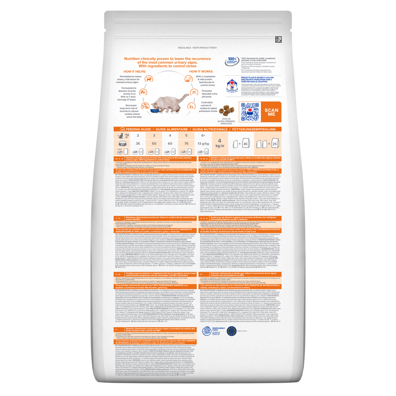 Hill's Prescription Diet Cat c/d Multicare Stress con Pesce Oceanico 3 kg