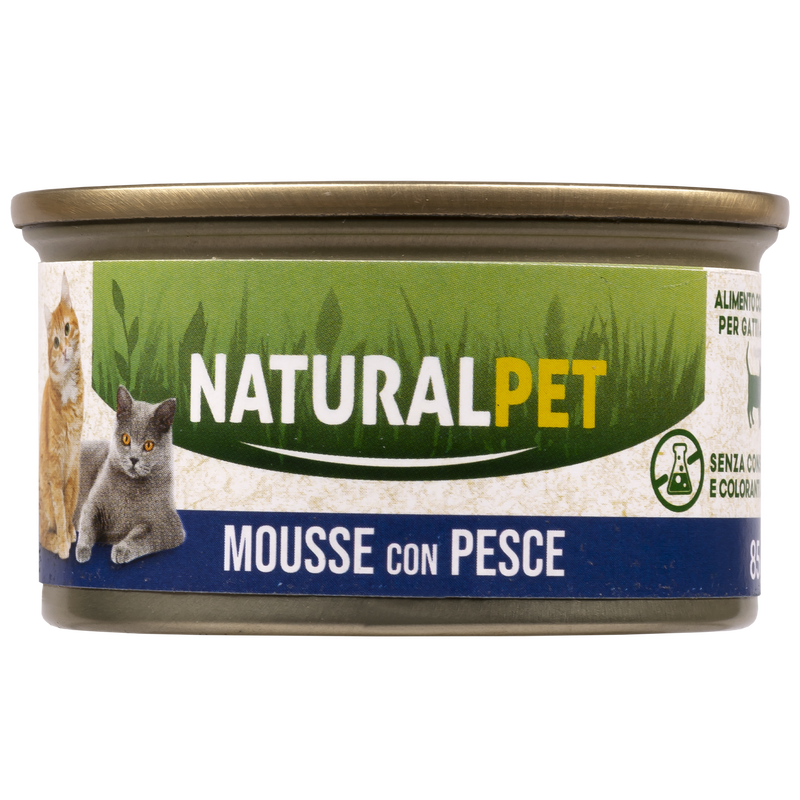 Naturalpet Cat Adult Mousse con Pesce 85 gr