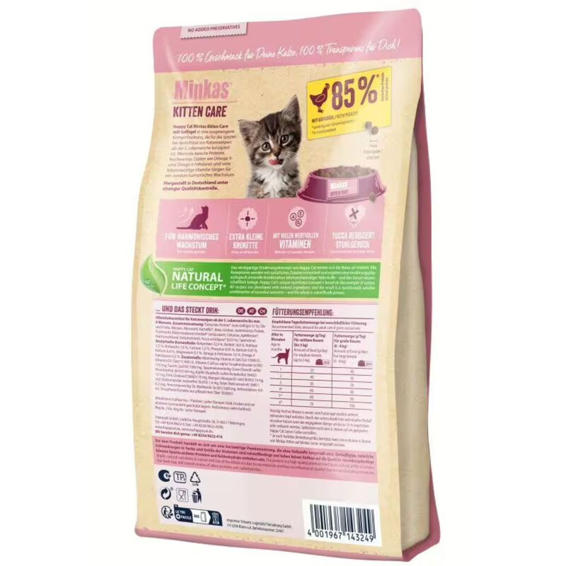 Happy Cat Minkas Kitten Care al Pollo 1,5 kg