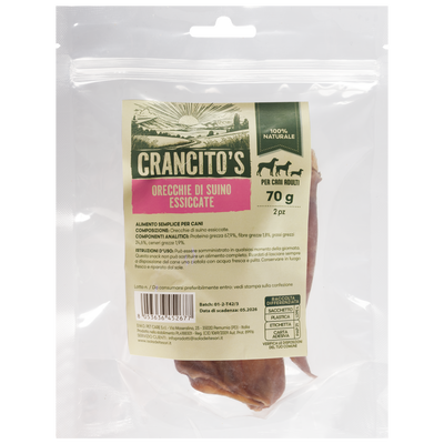 Crancito's Dog Snack Orecchie di suino essiccate 140gr