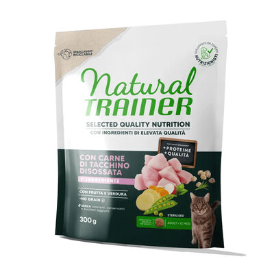 Natural Trainer Selected Quality Nutrition Cat Steril con Tacchino 300gr