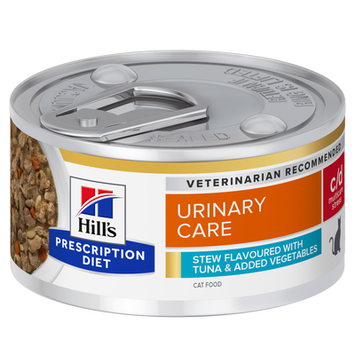 Hill's Prescription Diet Cat c/d Multicare Stress spezzatino aromatizzato con tonno e verdure 82gr