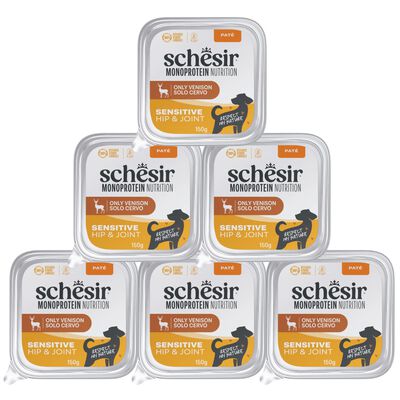 Schesir Monoprotein Dog Adult Sensitive Hip&Joint pat&eacute; cervo 150gr