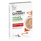 Gourmet Nature's Creations Snack per gatti Exquisite Puree Manzo e Pomodoro 5x10 gr