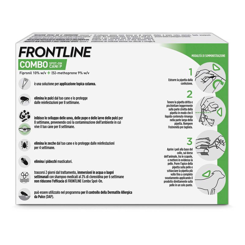 Frontline Combo Spot-On cane 2-10 kg 3 pipette