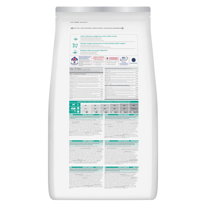 Hill's Science Plan Dog Perfect Weight Medium con Pollo 12 kg