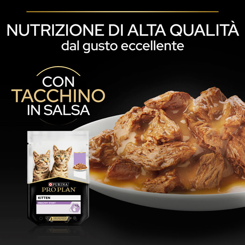 Purina Pro Plan Nutri Savour Cat Junior Pezzetti con Tacchino in Salsa 85 gr