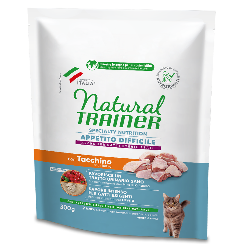Natural Trainer Cat Exigent con Tacchino 300 gr Natural Trainer Cat Exigent con Tacchino 300 gr