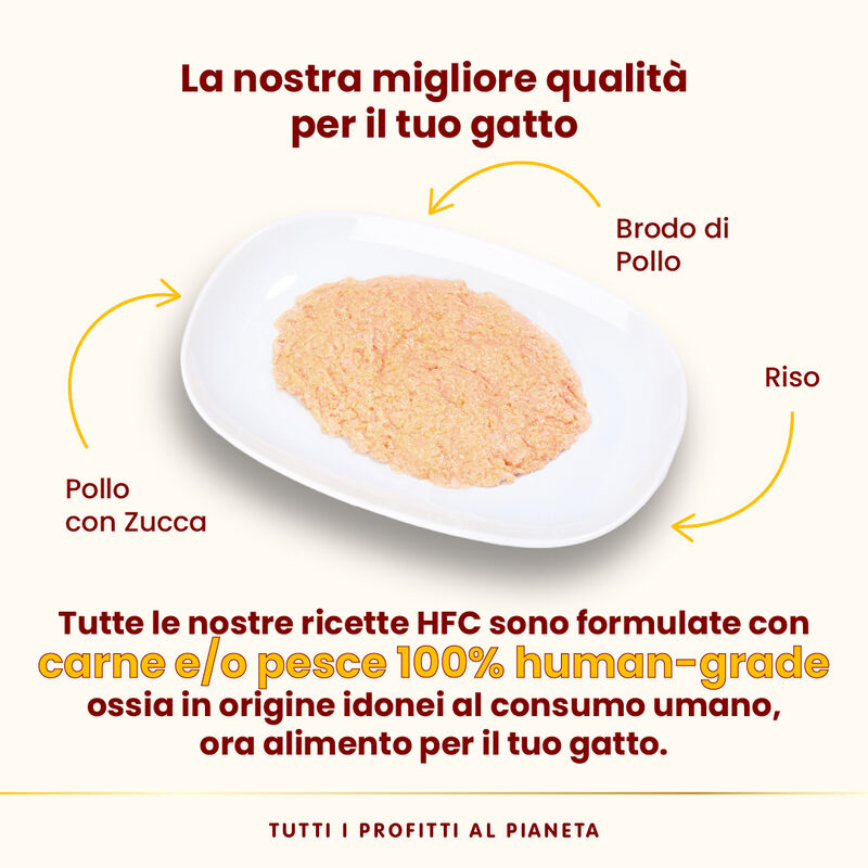 Almo Nature HFC Cat Adult pollo con zucca 70gr