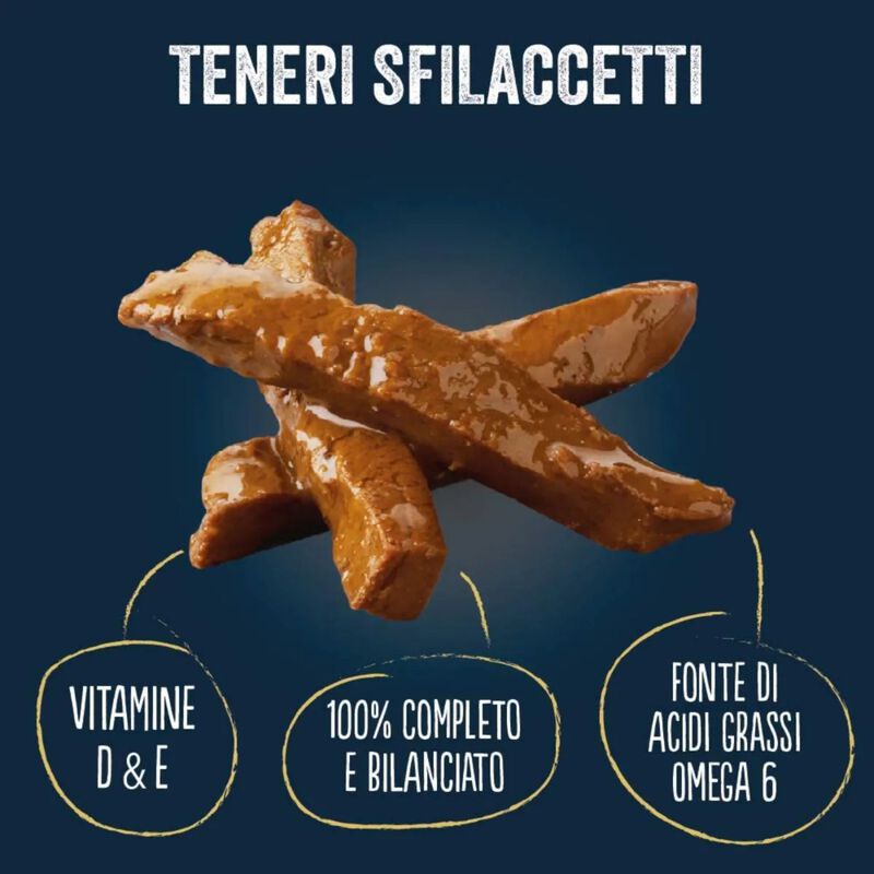 Purina Felix Sfilaccetti Rustici Cat Adult con Tonno 80 gr