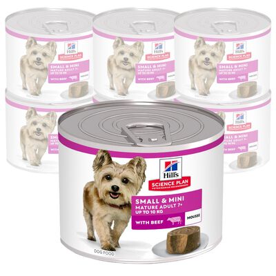 Hill's Science Plan Dog Mature Adult 7+ Small & Mini Mousse Manzo 200 gr