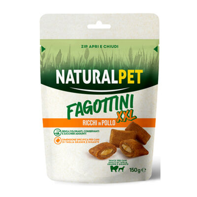 Naturalpet Dog Adult Fagottini ricchi in Pollo XXL 150gr