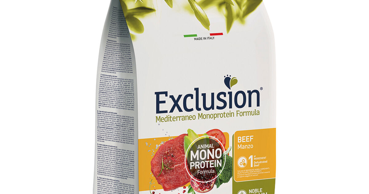 EXCLUSION | Secco | CANE | Mediterraneo | ADULT SMALL TONNO | 7 Kg