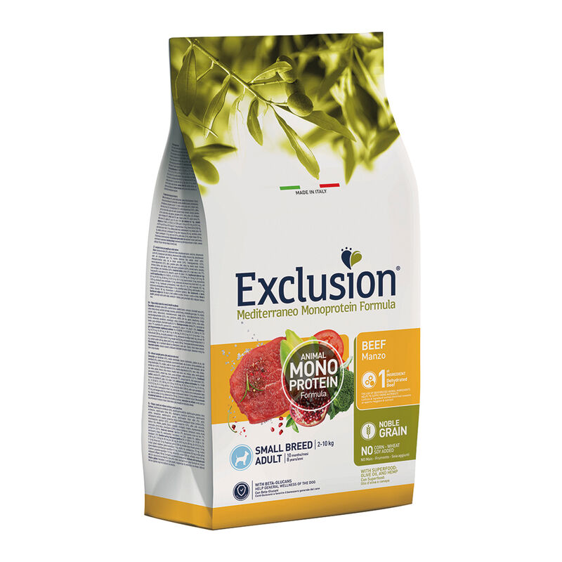 Exclusion Mediterraneo Monoprotein Dog Small Adult Beef 2 Kg