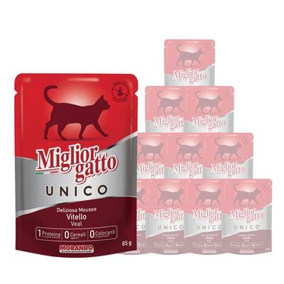 Migliorgatto Unico Cat Adult mousse con Vitello 85 gr