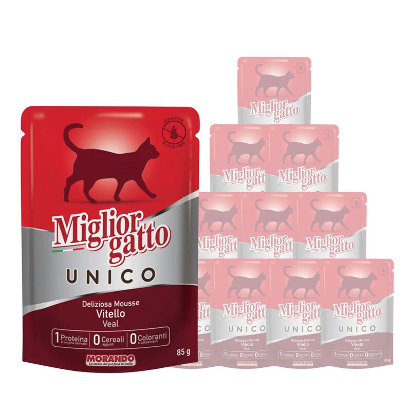 Migliorgatto Unico Cat Adult Mousse con Vitello 85 gr