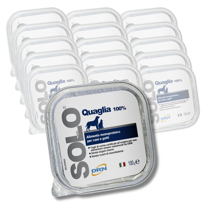 DRN Solo per Cane e Gatto Quaglia 100 gr