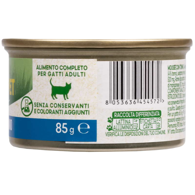 Naturalpet Cat Adult Mousse Tonno 85gr