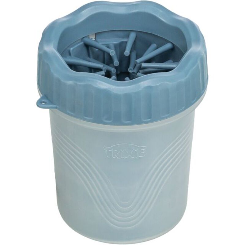 Trixie Pulisci Zampe in silicone blu M-L