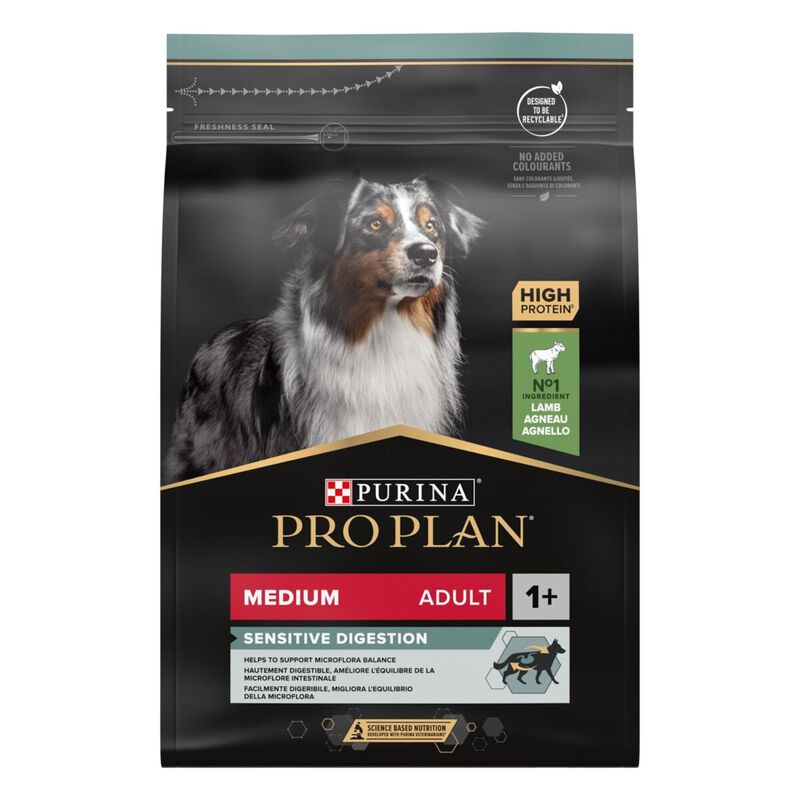 Purina Pro Plan Dog Adult Medium Sensitive Digestion Agnello 3 kg