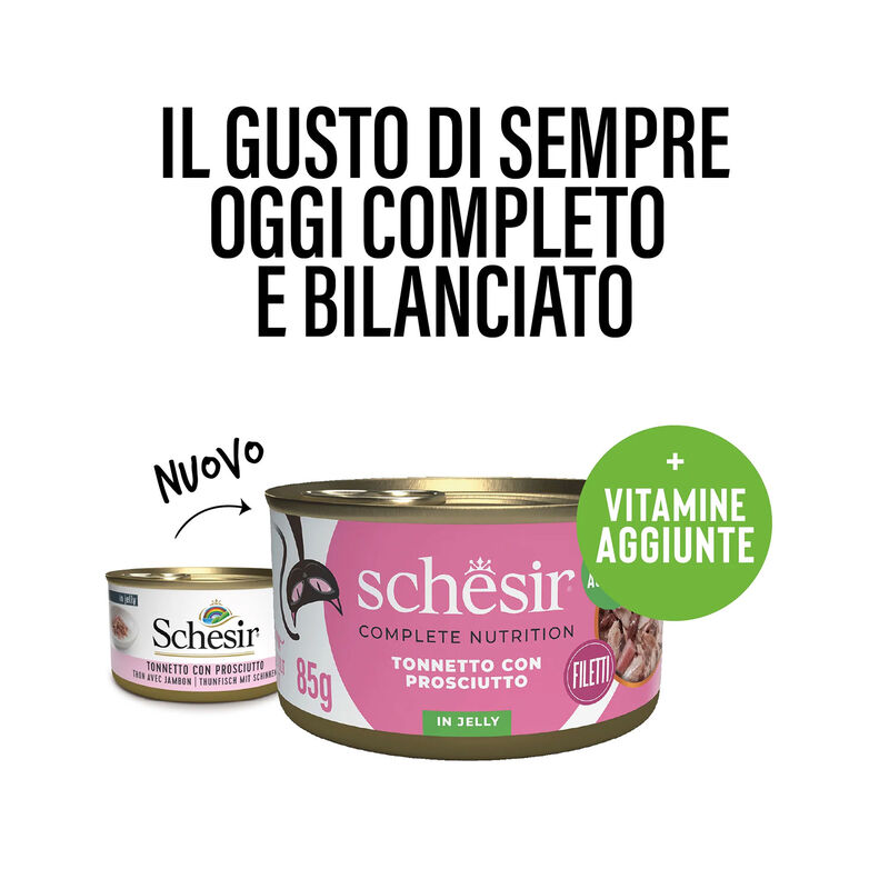 Schesir Cat Adult Tonnetto con prosciutto jelly 85g