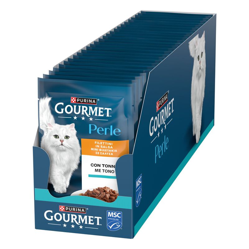 Gourmet Perle Cat Adult Filettini in Salsa con Tonno 85 gr