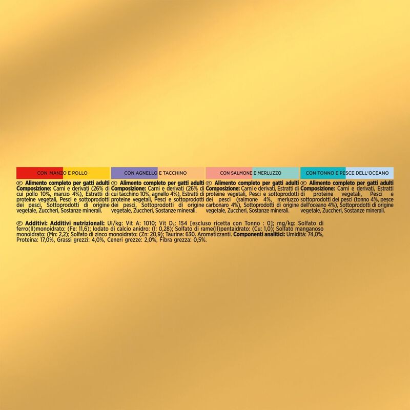 Gourmet Gold Cat Adult Multipack Intrecci di Gusto 24 x 85 gr