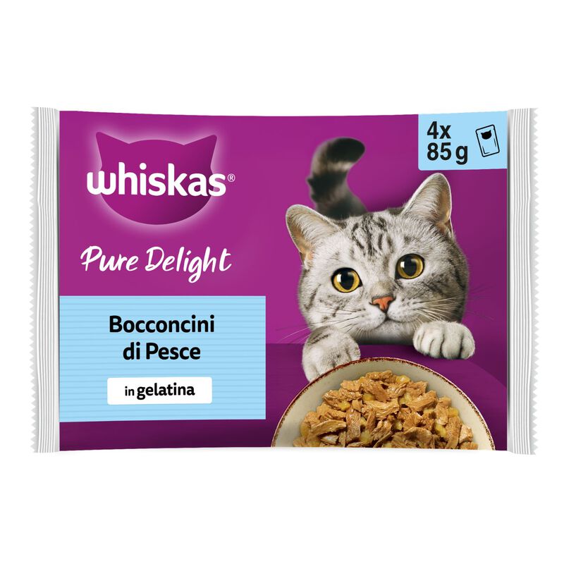 Whiskas Cat Bocconcini di Pesce in Jelly 4 pz x 85 gr