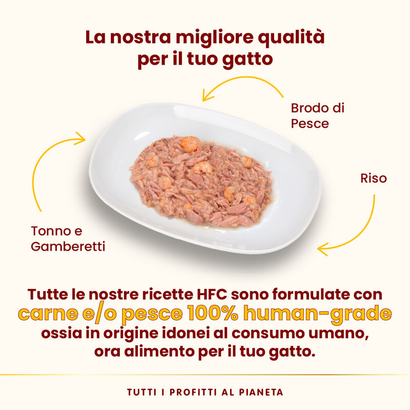 Almo Nature HFC Natural Cat Tonno e Gamberetti 70 gr