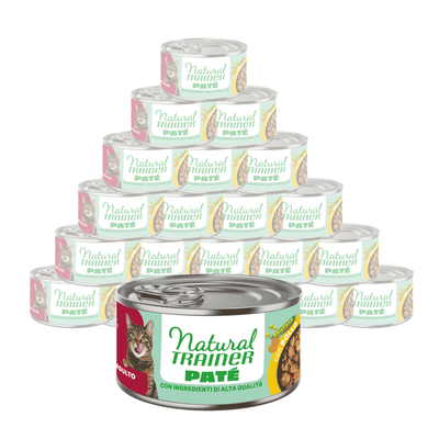 Natural Trainer Pat&eacute; con Pollo per Gatti Adulti 85gr