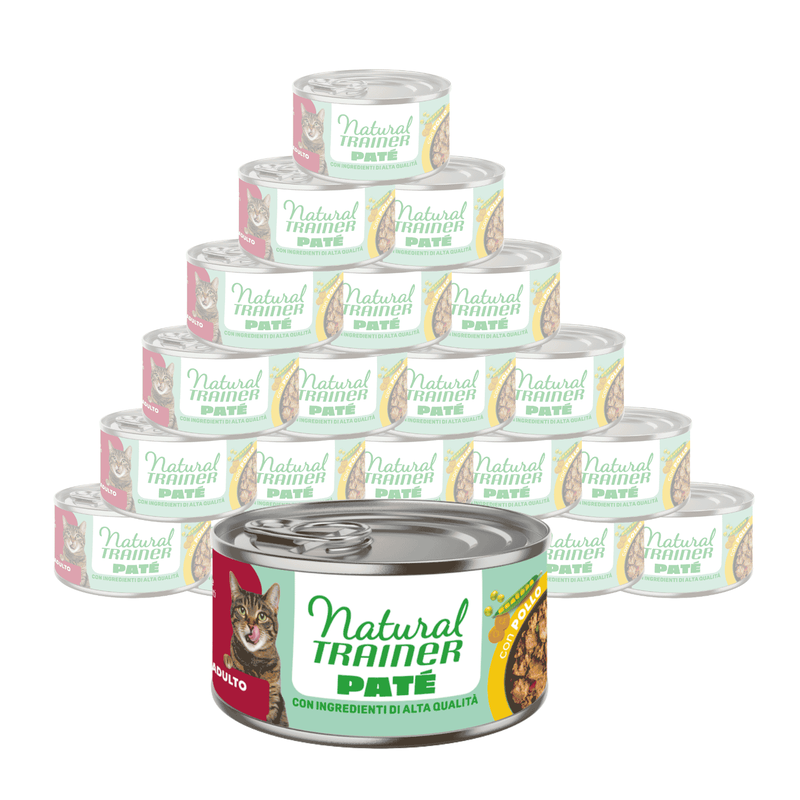 Natural Trainer Pat&eacute; con Pollo per Gatti Adulti 85gr