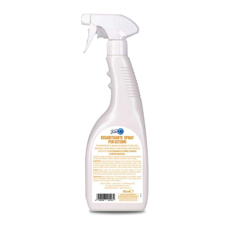 Petup Disabituante Spray oer esterni Limone e Arancia 750 ml