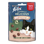 Felix Naturally Delicious Cat Snack con Salmone e Spinaci 50 gr image number 0