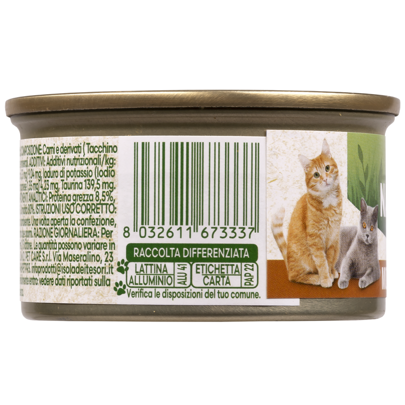 Naturalpet Cat Adult Mousse con Tacchino 85 gr