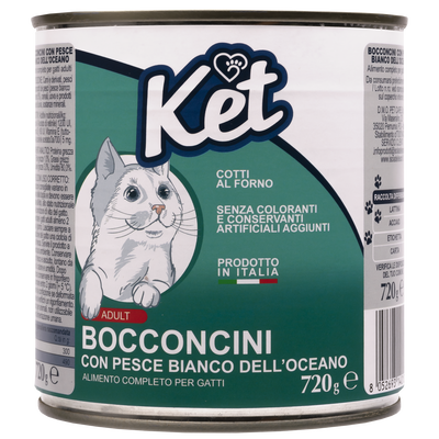 Ket Cat Adult All breeds Bocconcini Pesce dell'Oceano 720 gr
