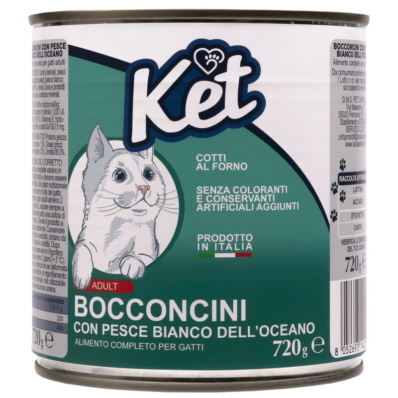 Ket Cat Adult All breeds Bocconcini Pesce dell'Oceano 720 gr