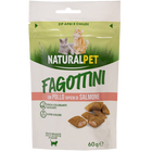 Naturalpet Snack Fagottini con Pollo ripieni di Salmone 60 gr image number 0