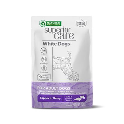 Nature's Protection Superior Care Dog Adult con Pelo Bianco al Tonno e Salmone 70 gr